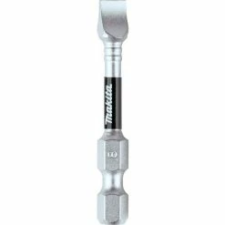 Makita® Impact XPS #8 Slotted 2" Power Bit, Matte Nickel, 5/Pack