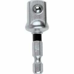 Makita® Impact XPS 1/2" Square 2" Socket Adapter, Retention Ball, Matte Nickel,10/Pk Bulk