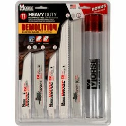 M.K. Morse 397971 Demolition Bi-Metal Reciprocating Saw Blade 11 Piece Kit