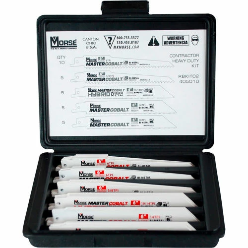 M.K. Morse 405010 Contractor Heavy Duty Bi-Metal Reciprocating Saw Blade 30 Piece Kit 1 M.K. Morse 405010 Contractor Heavy Duty Bi-Metal Reciprocating Saw Blade 30 Piece Kit