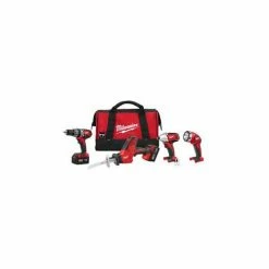 Milwaukee 2695-24 M18 Cordless Li-Ion 4-Tool Combo Kit