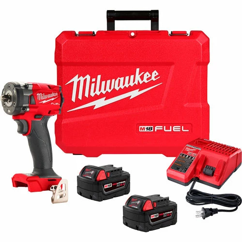 Milwaukee M18 FUEL™ 3/8 " Compact Impact Wrench w/ Friction Ring Kit 1 Milwaukee M18 FUEL™ 3/8 " Compact Impact Wrench w/ Friction Ring Kit