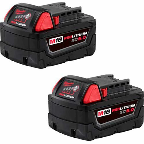Milwaukee® 48-11-1852 18V Li-Ion M18 Battery 5Ah Extended Capacity 2Pk 1 Milwaukee® 48-11-1852 18V Li-Ion M18 Battery 5Ah Extended Capacity 2Pk
