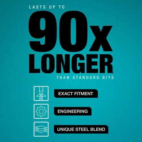 Makita® Impact XPS #3 Phillips 2" Power Bit, Matte Nickel, 5/Pack 3 Makita® Impact XPS #3 Phillips 2" Power Bit, Matte Nickel, 5/Pack - Image 3
