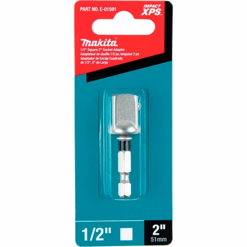 Makita® Impact XPS 1/2" Square 2" Socket Adapter, Retention Ball, Matte Nickel 2 Makita® Impact XPS 1/2" Square 2" Socket Adapter, Retention Ball, Matte Nickel - Image 2