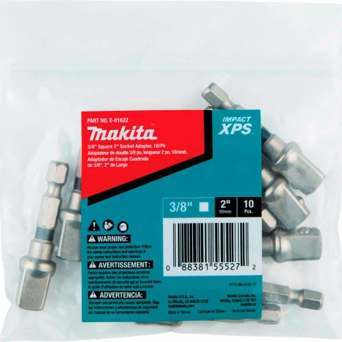 Makita® Impact XPS 3/8" Square 2" Socket Adapter, Retention Ball, Matte Nickel,10/Pk Bulk 2 Makita® Impact XPS 3/8" Square 2" Socket Adapter, Retention Ball, Matte Nickel,10/Pk Bulk - Image 2