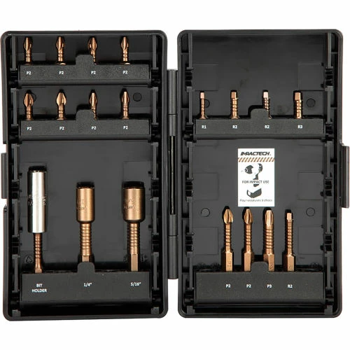 Vega 19pc Impactech Driver Bit Set, Gunmetal Bronze, S2 Modified Steel 2 Vega 19pc Impactech Driver Bit Set, Gunmetal Bronze, S2 Modified Steel - Image 2