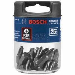BOSCH® 2" Big Tac 25-Pack Bit Set, BBT25R2, R2-Point, 1/4" Shank - Pkg Qty 5