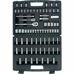 Stanley 96-010 1/4" & 3/8" Drive 75 PC. Polished Chrome Mechanic's Tool Set