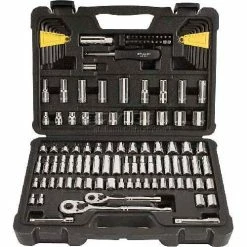 Stanley STMT71652 1/4" & 3/8" Drive SAE/Metric 123 Piece Socket Set