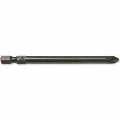 Urrea Heavy Duty Phillips Power Bit, 12032X, 3-1/2"L X 1/4", #2 Tip, 1/4 Hexagon Drive