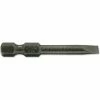 Urrea Heavy-Duty Flat Power Bit, 14012X, 1/4" Hex Drive, 1-15/16"L x 1/4", 6F-8R Screw Size