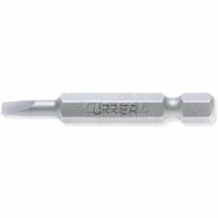 Urrea Industrial Grade Flat Power Bit, 14020, 1/4" Hex Drive, 1-15/16"L x 5/16", 10F-12R Screw Size