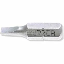 Urrea Flat Screwdriver Bit, 22002, 1" Long, Standard Tip 3F-4R