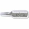 Urrea Flat Screwdriver Bit, 22008, 1" Long, Standard Tip 8F-10R