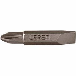 Urrea Interchangeable Double Screwdriver Bit, 30004, 1-1/2" Long, Phiilips Tip #2 & Slotted 8-10