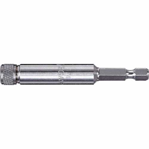 Vega 1/4 Bit Holder w/ Mag Screwcap Stainless Steel x 6" 1 Vega 1/4 Bit Holder w/ Mag Screwcap Stainless Steel x 6"