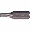 Vega Hex 1/8 Insert Bit x 1", S2 Modified Steel, Gunmetal Grey