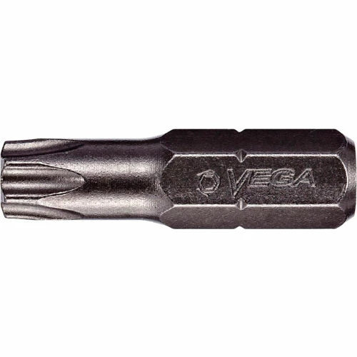 Vega TORX® 25 Insert Bit x 1", S2 Modified Steel, Gunmetal Grey 1 Vega TORX® 25 Insert Bit x 1", S2 Modified Steel, Gunmetal Grey