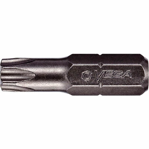 Vega TORX® Tamper 27 Insert Bit x 1", S2 Modified Steel, Gunmetal Grey 1 Vega TORX® Tamper 27 Insert Bit x 1", S2 Modified Steel, Gunmetal Grey