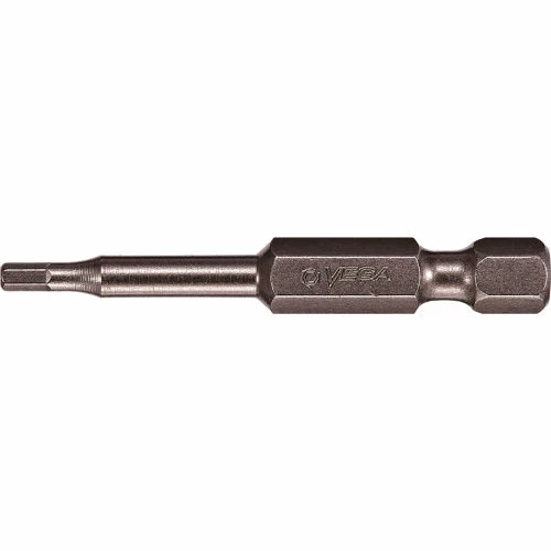 Vega Hex 5mm Power Bit x 2", S2 Modified Steel, Gunmetal Grey 1 Vega Hex 5mm Power Bit x 2", S2 Modified Steel, Gunmetal Grey