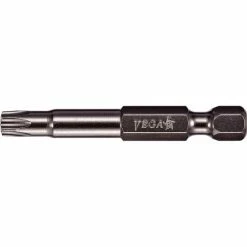Vega TORX® Tamper 45 Power Bit x 2", S2 Modified Steel, Gunmetal Grey
