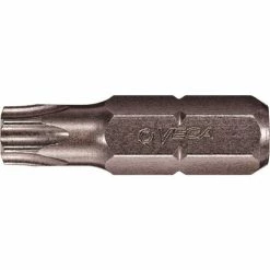 Vega TORX® 30 Insert Bit x 1-1/4" - 5/16 Hex Shank, S2 Modified Steel, Gunmetal Grey