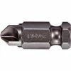 Vega TORQ-SET 3/8 Power Bit x 1-1/4" - 7/16 Hex Shank, S2 Modified Steel, Gunmetal Grey