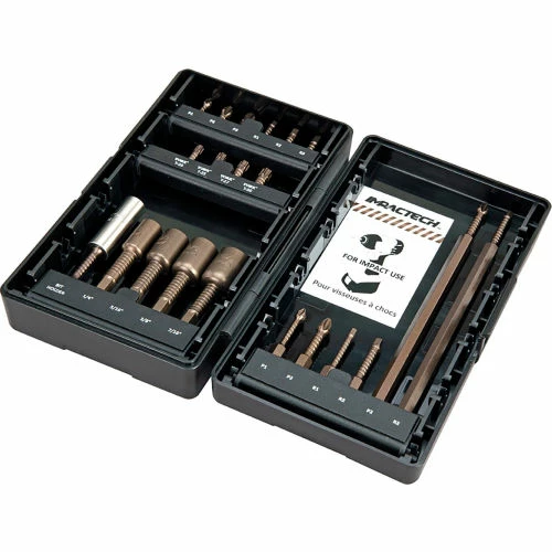 Vega 21pc Impactech Driver Bit Set, Gunmetal Bronze, S2 Modified Steel 1 Vega 21pc Impactech Driver Bit Set, Gunmetal Bronze, S2 Modified Steel