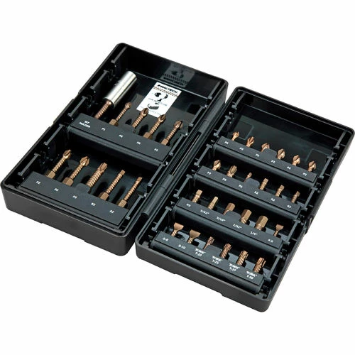 Vega 34pc Impactech Driver Bit Set, Gunmetal Bronze, S2 Modified Steel 1 Vega 34pc Impactech Driver Bit Set, Gunmetal Bronze, S2 Modified Steel