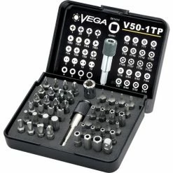 Vega 50pc Driver Bit Set, Tamper, Gunmetal Grey, S2 Modified Steel