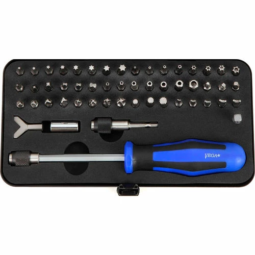 Vega 53pc Bit & Hand Driver Set, Gunmetal Grey, S2 Modified Steel 2 Vega 53pc Bit & Hand Driver Set, Gunmetal Grey, S2 Modified Steel - Image 2